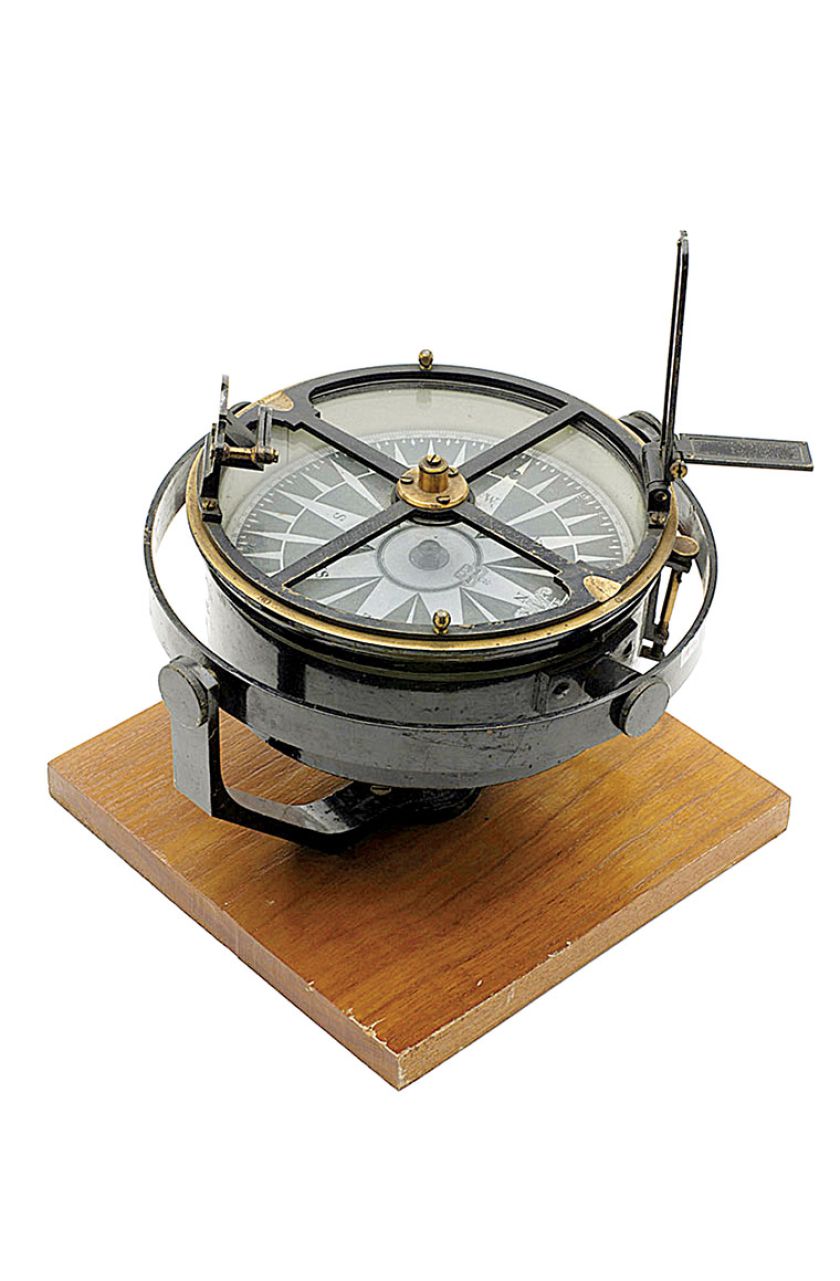 Morski kompas do wyznaczania azymutu, Edward John Dent Co., koniec XIX w.