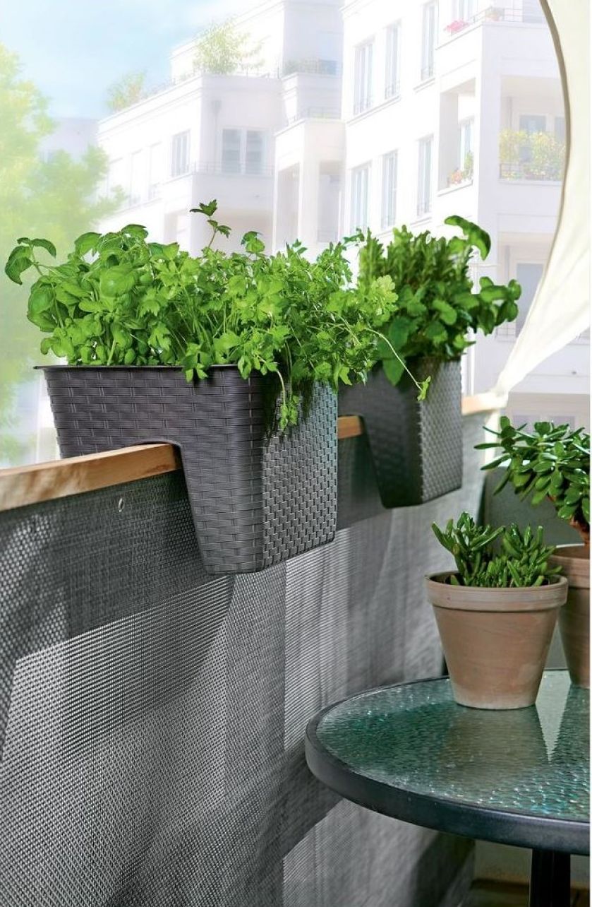 dekoracje doniczki na balkon