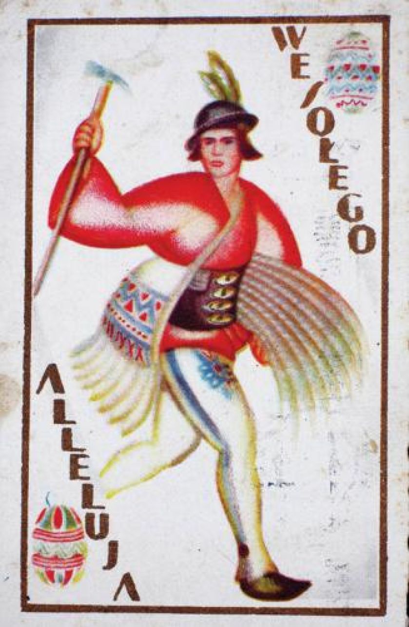 Przedwojenna pocztówka wielkanocna, zbiory prywatne, fot. Piotr Mecik/FORUM