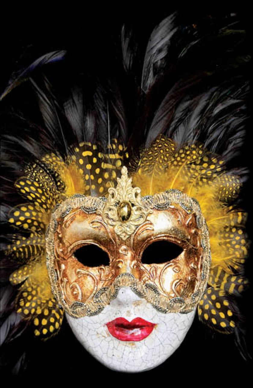 Współczesna maska wenecka. Fot. Shutterstock.com