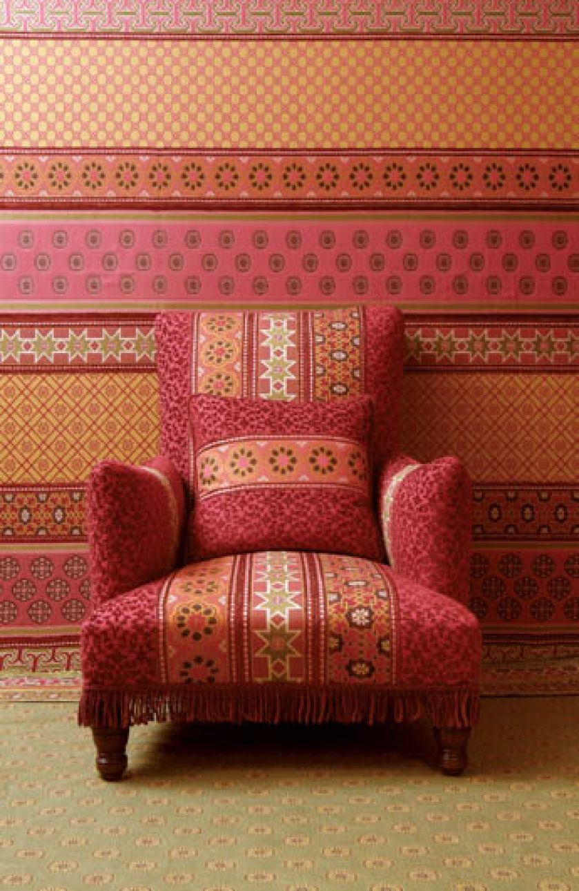 Kolekcja tkanin Alidad. PIERRE FREY. Herbata w kolorach jesieni