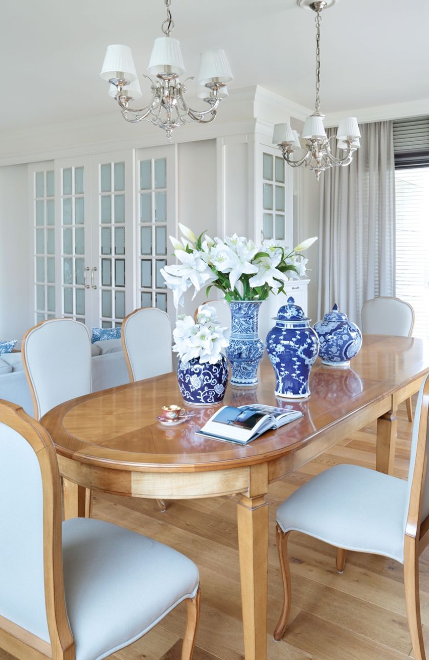 Mieszkanie pod Warszawą w stylu Hampton