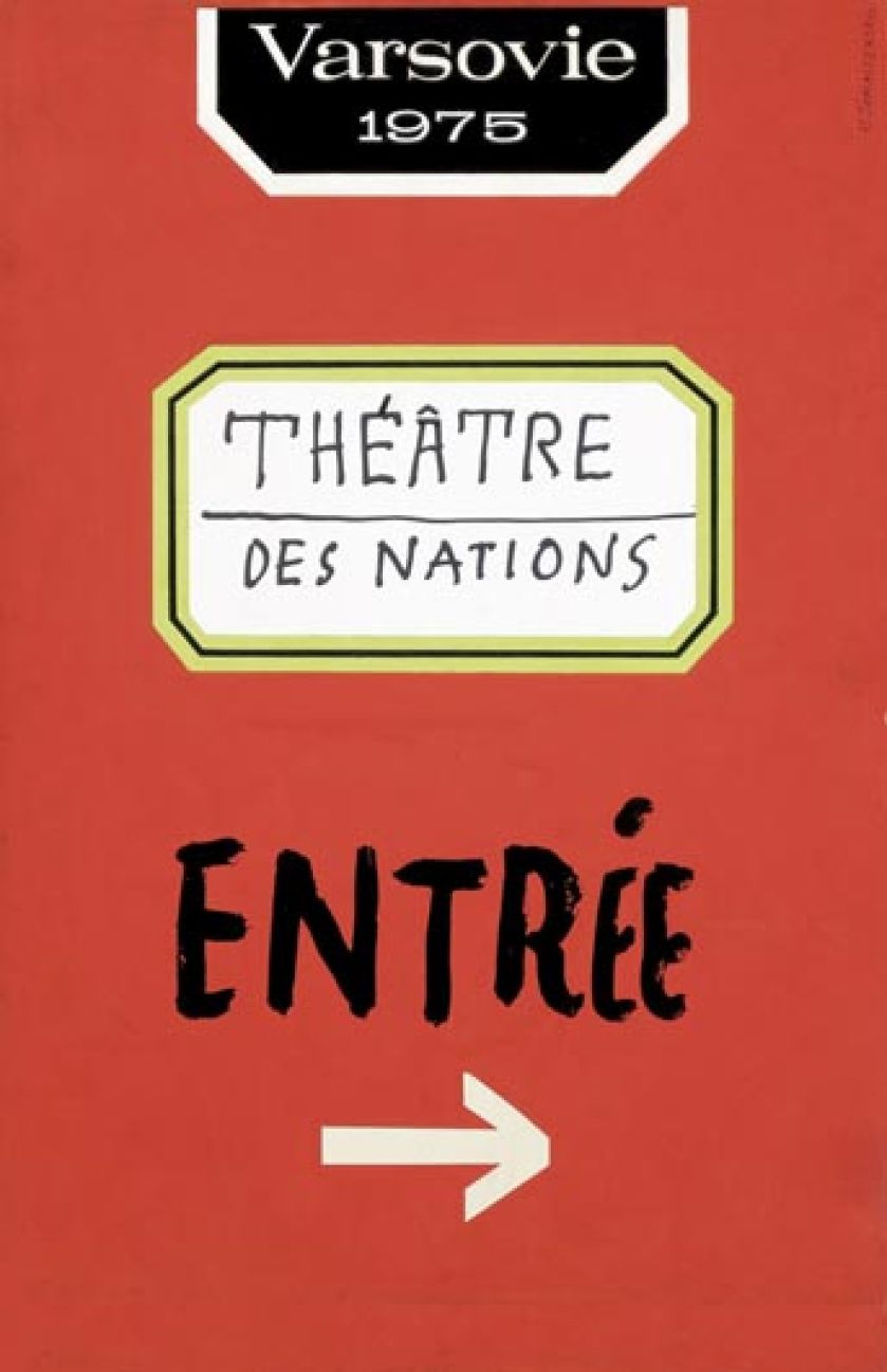 Henryk Tomaszewski, Théâtre des Nations, Varsovie , 1975 r., GALERIA GRAFIKI I PLAKATU