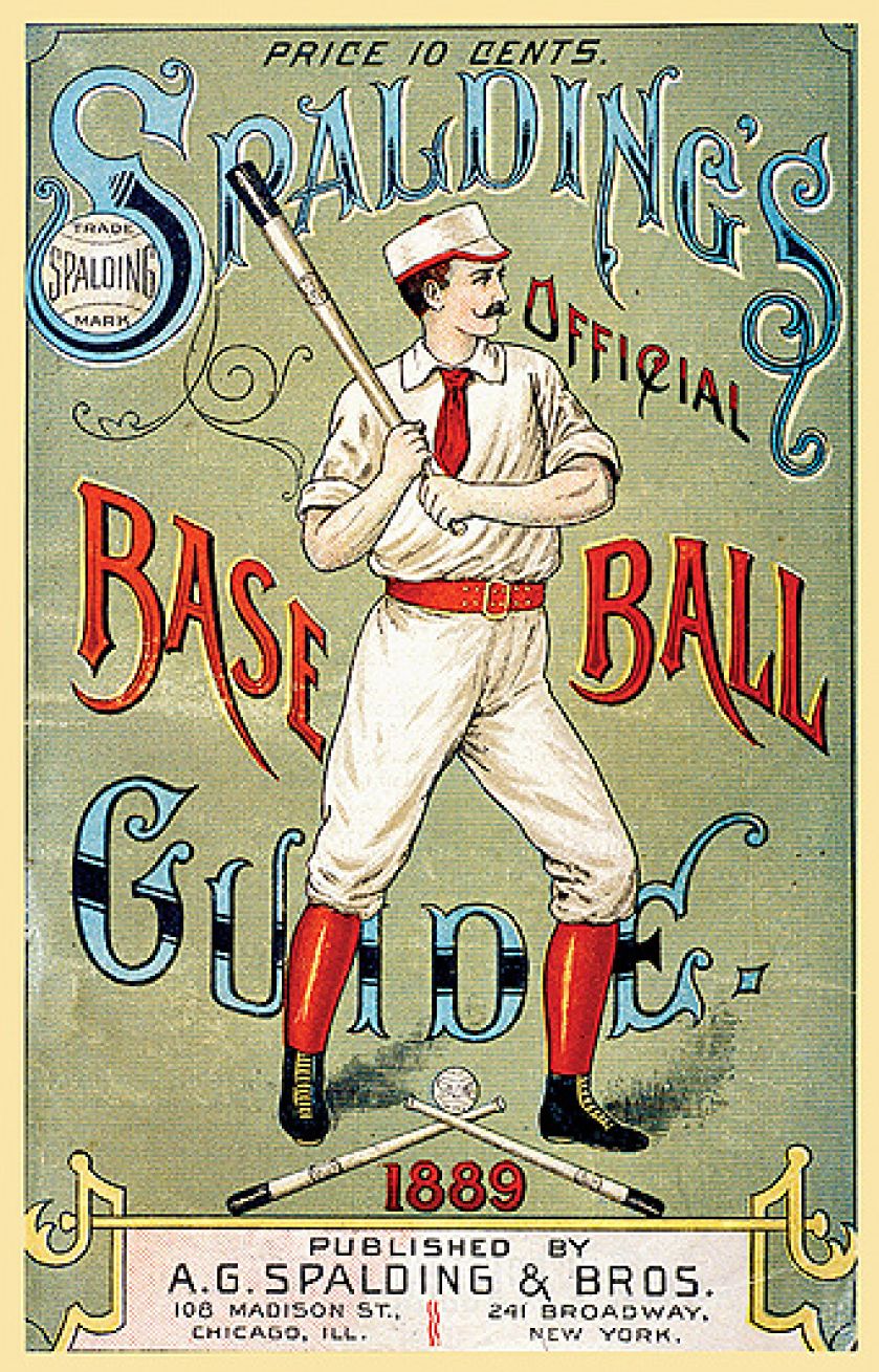 Okładka Spalding s Baseball Guide , 1889 r.