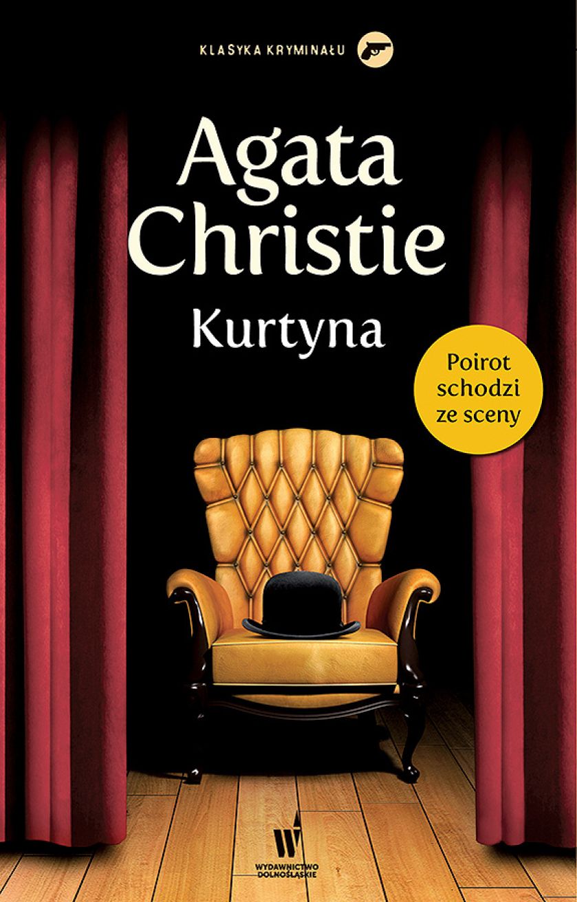 Agata Christie, Kurtyna , 24,90 zł, WYDAWNICTWO DOLNOŚLĄSKIE