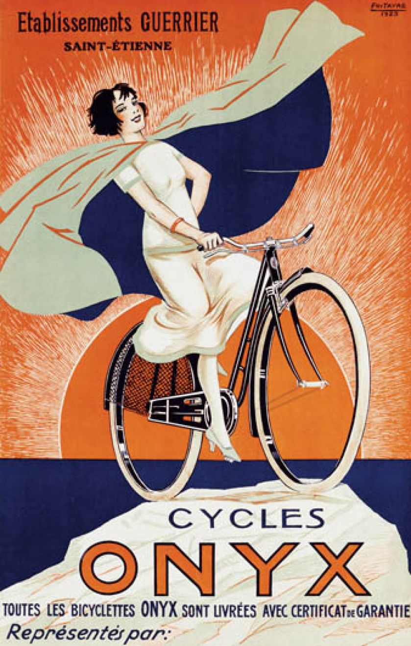 Reklama firmy rowerowej Onyx Cycles , z 1925 r. Fot. Corbis