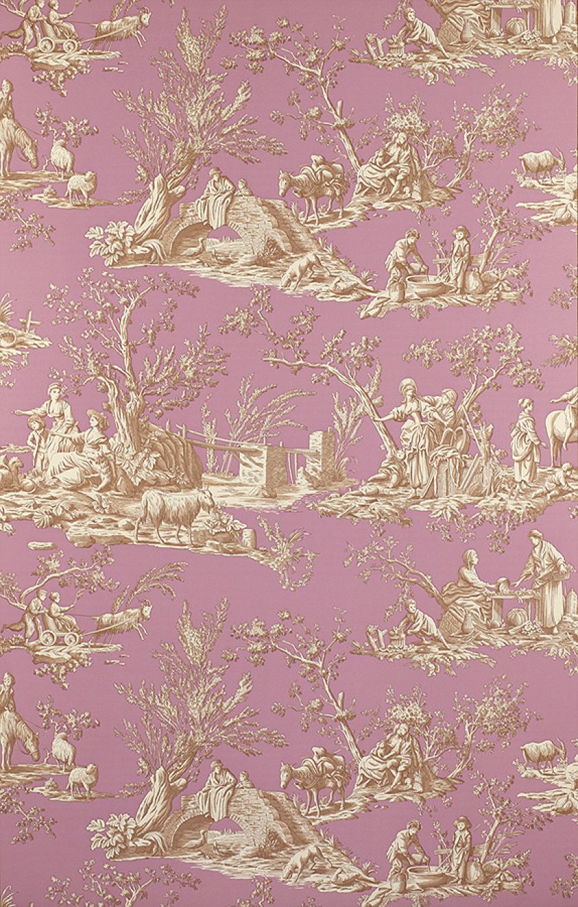 Toile de Jouy tapeta tkanina