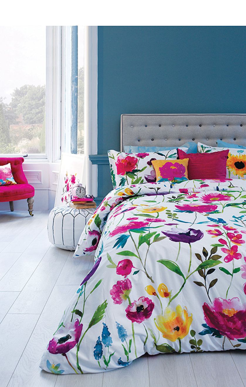 Tkanina Flower Field, 80 funtów/metr, szer. 137 cm, www.bluebellgray.com, BluebellgrAy