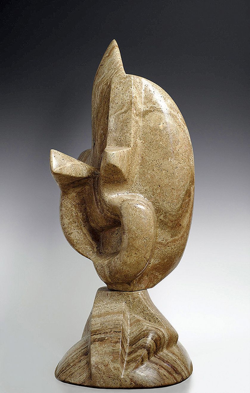 Quetzalcoatl , marmur, 1992 r. Kamienne szczęście