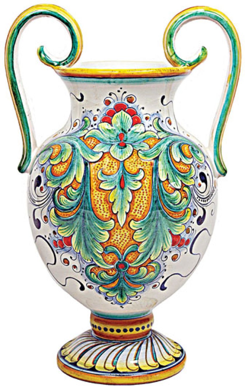 Wzorowana na starożytnych, do kupienia w manufakturze italian-ceramics-art.com, cena – 299 dolarów