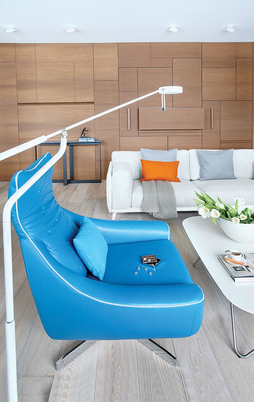 Lampy, zazwyczaj ledowe, są dwóch marek - Artemide i Delta Light.