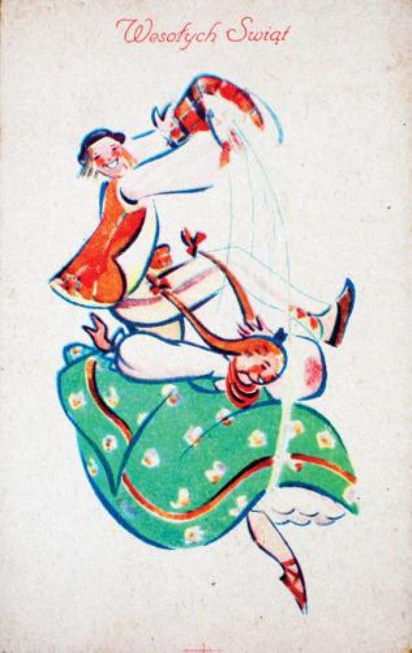 Przedwojenna, wielkanocna z motywem ludowym, zbiory prywatne, fot. Piotr Mecik/FORUM