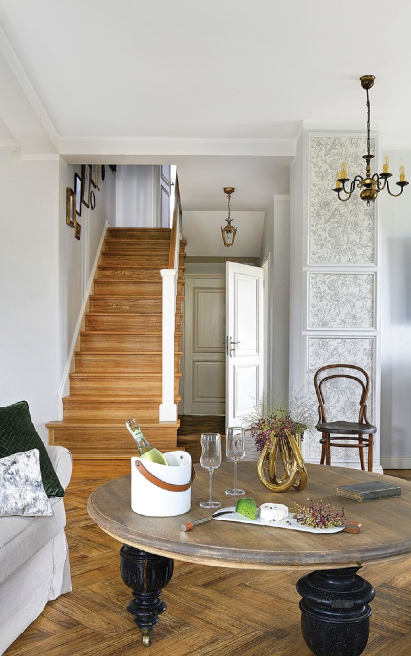 wystrój wnętrza z antykami