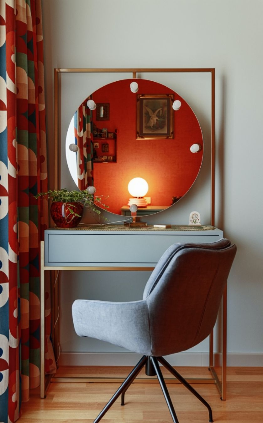 kolorowa sypialnia jak z filmu Almodovara