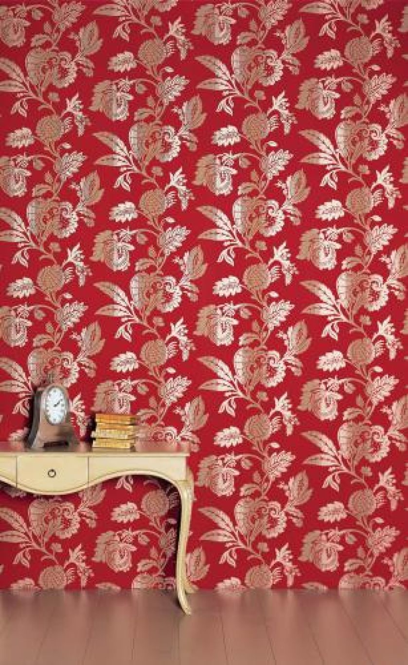 A może bardziej zdecydowanie? Połyskliwy ornament na wyrazistym tle od Romo. DECODORE