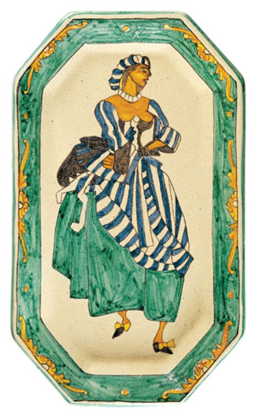 Z wizerunkiem Kolombiny, postaci Commedii dell’arte