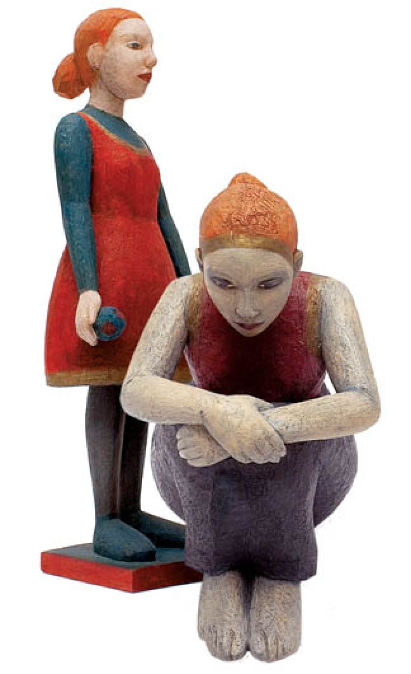 Rzeźby Sylwi Żebrowskiej. Rzeźby zadumane