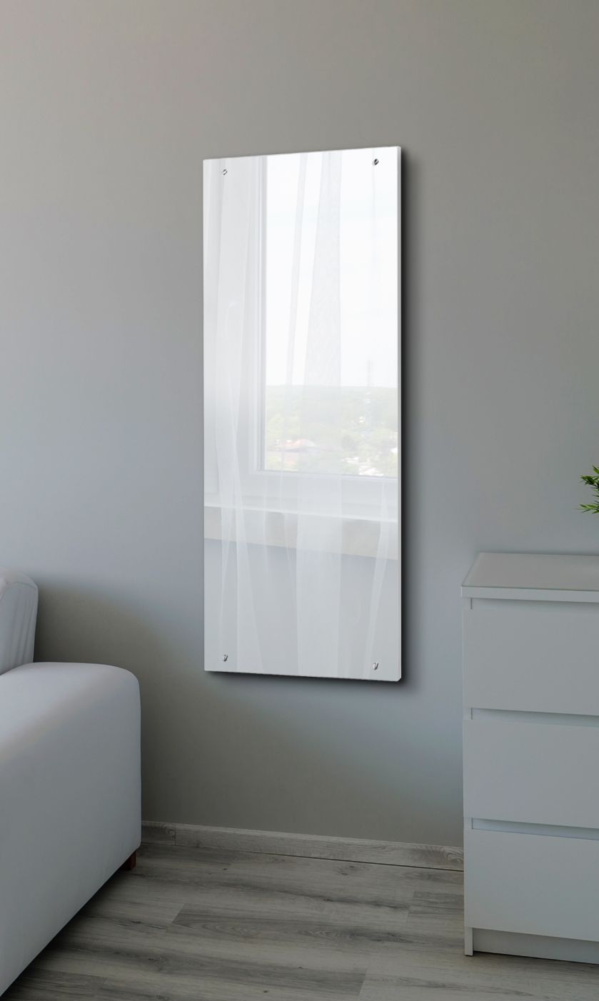 Szklany grzejnik dekoracyjny do pokoju i łazienki