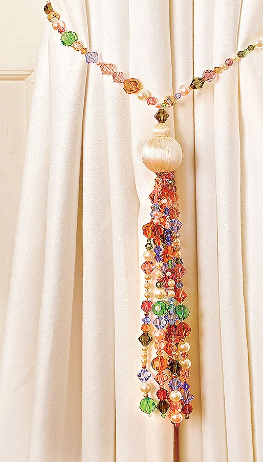 Koralikowy Carnival, SPINA DESIGN. Wytworna zasłona