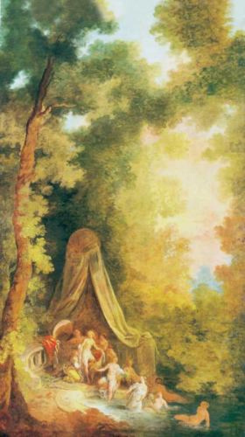 Jan Piotr Norblin Kąpiel w parku , 1785 r., Muzeum Narodowe w Warszawie