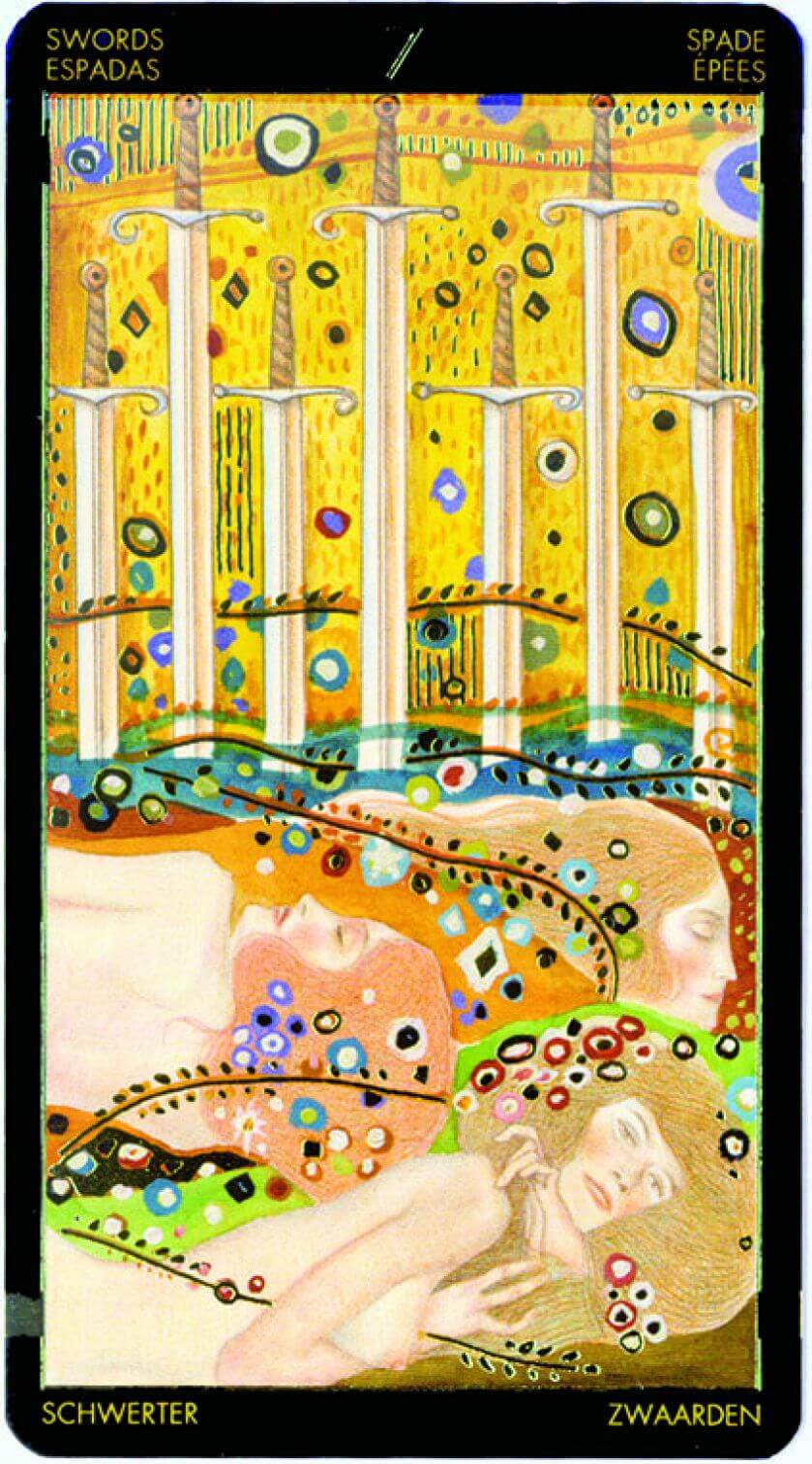 Talia zaprojektowana przez Gustava Klimta, Siódemka Mieczy