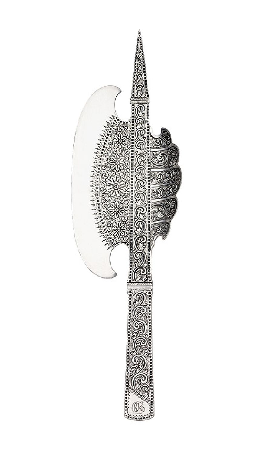 Srebrna siekierka do cięcia lodów, USA, 1880 r.