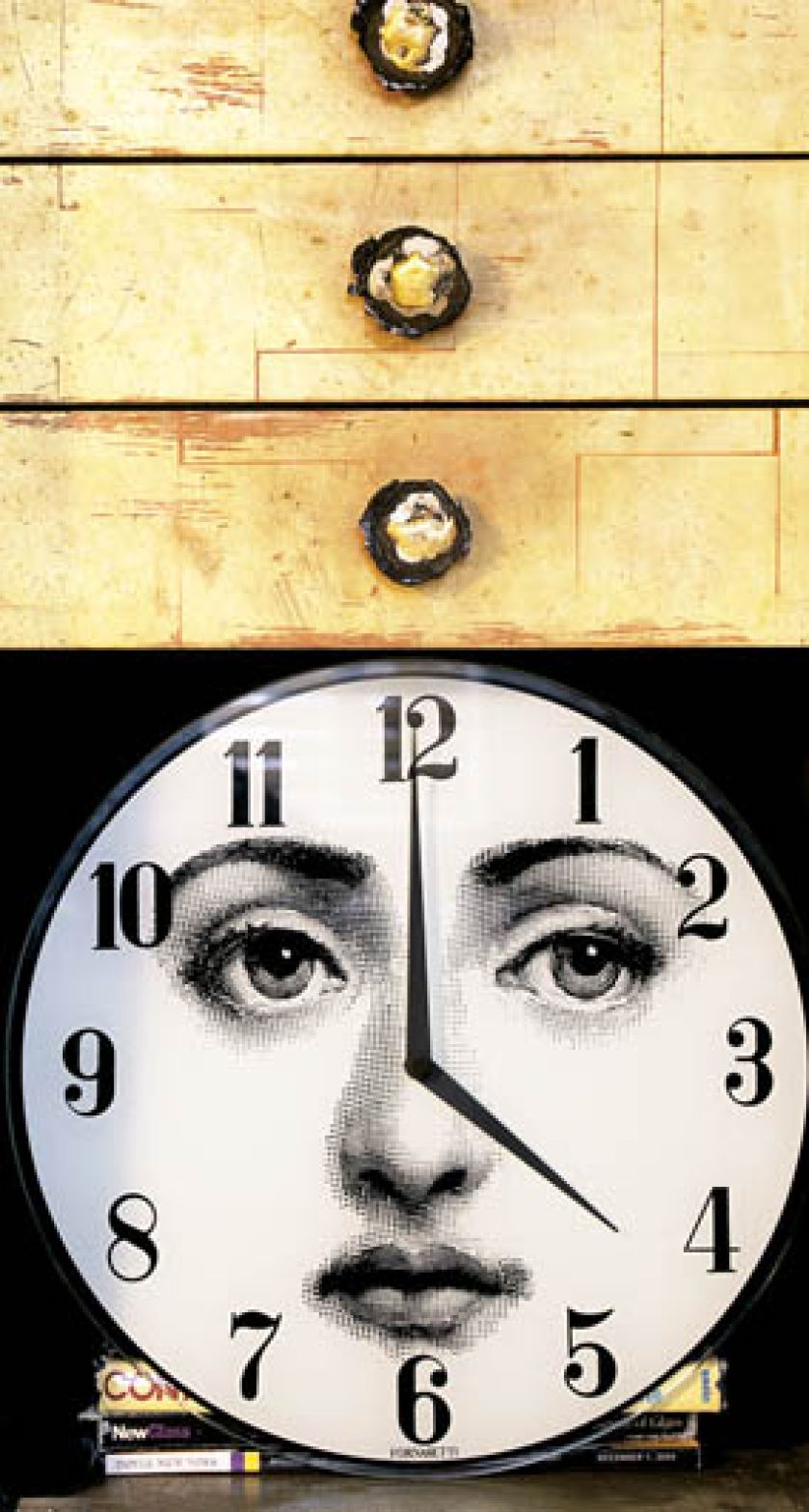 Zegar zaprojektowany przez Piera Fornasettiego. RETO GUNTLI/ZAPA IMAGES