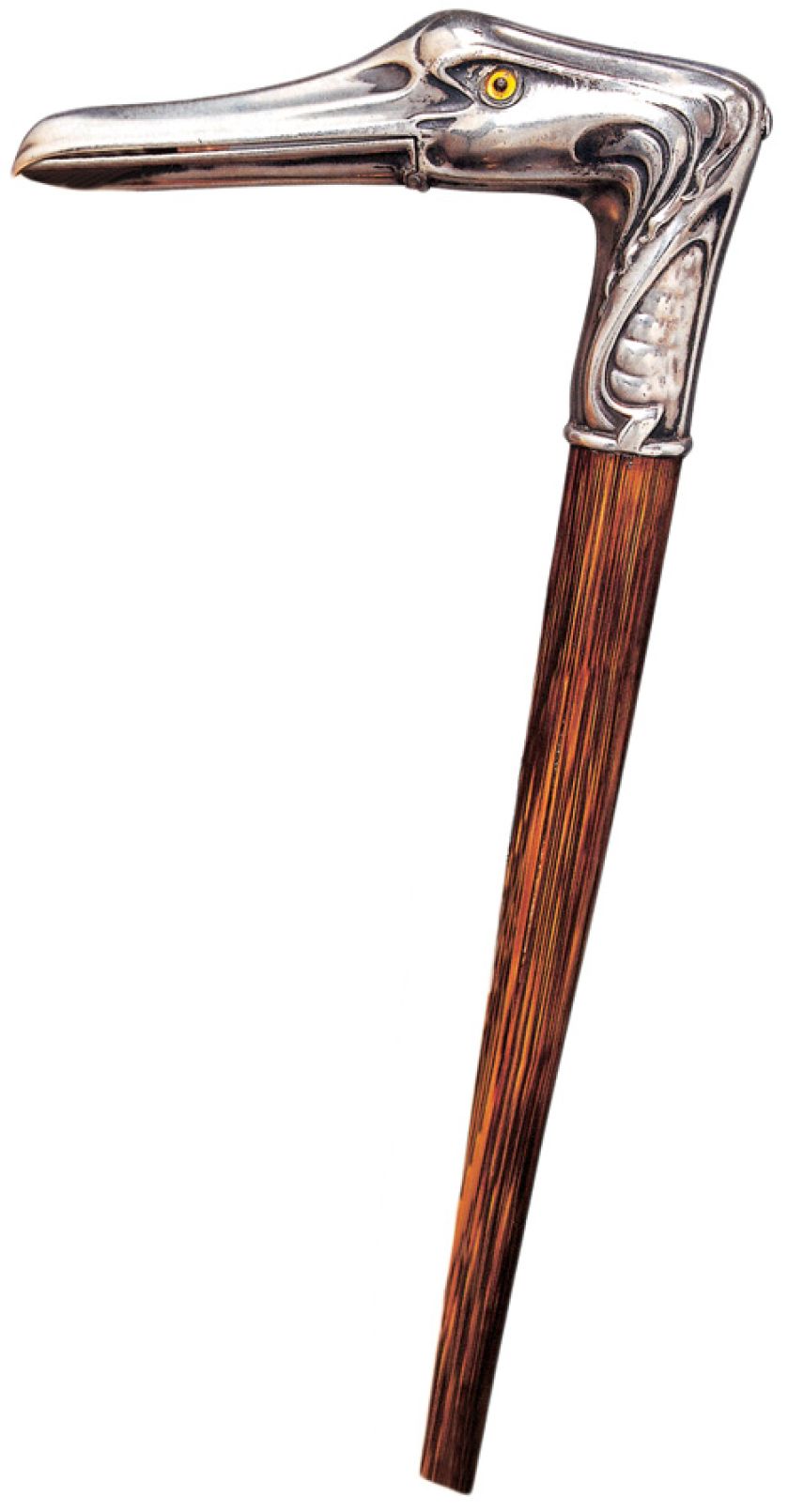 W kształcie ptasiej głowy. Magiczny kijek