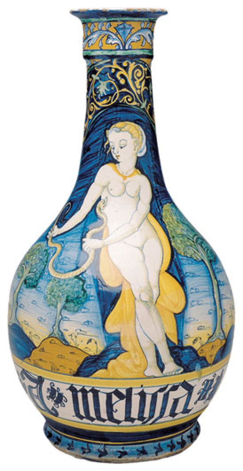 Z wizerunkiem kleopatry, 1520-40 r. Majolika