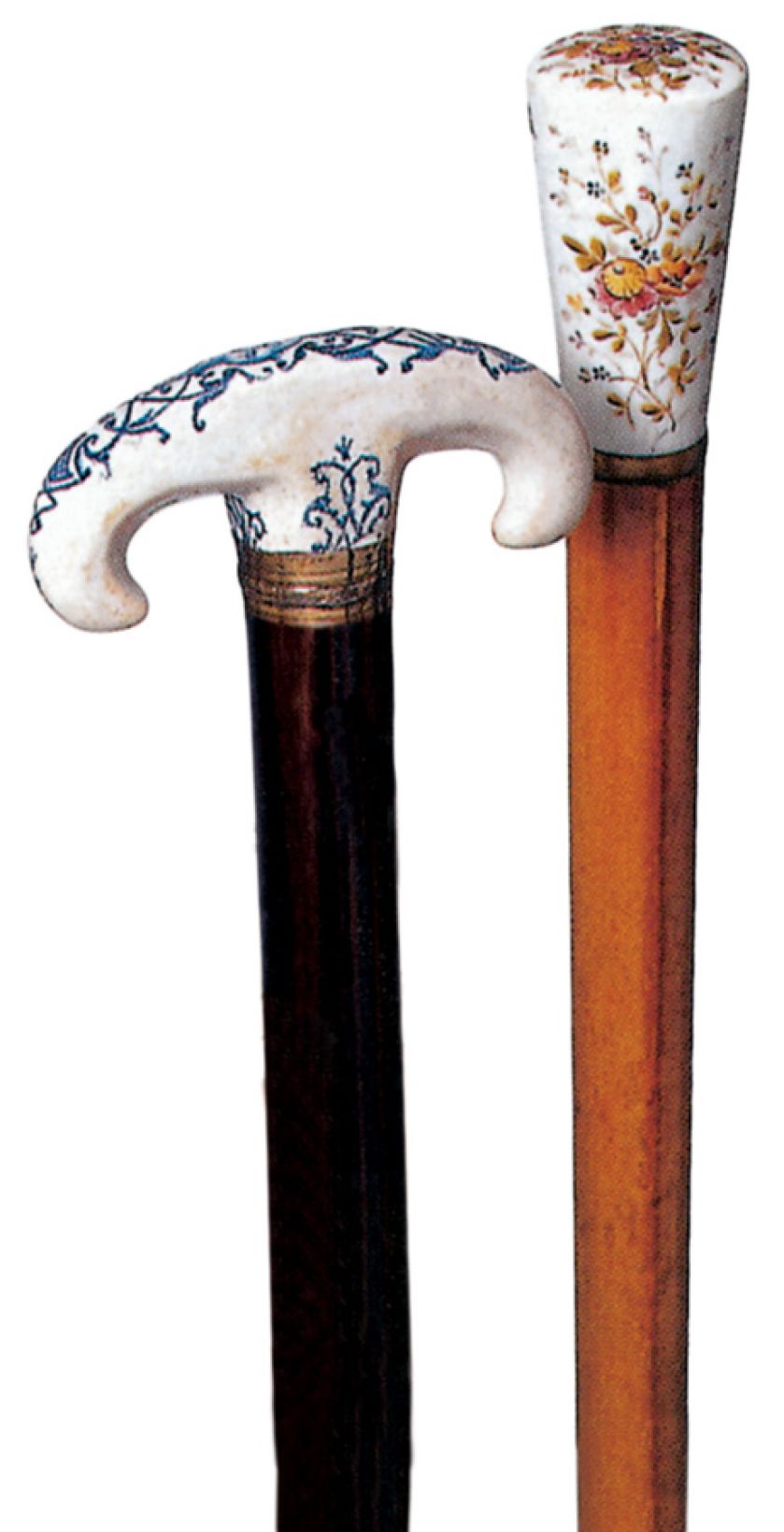 Z porcelanowymi malowanymi rączkami, XVIII w., Europa