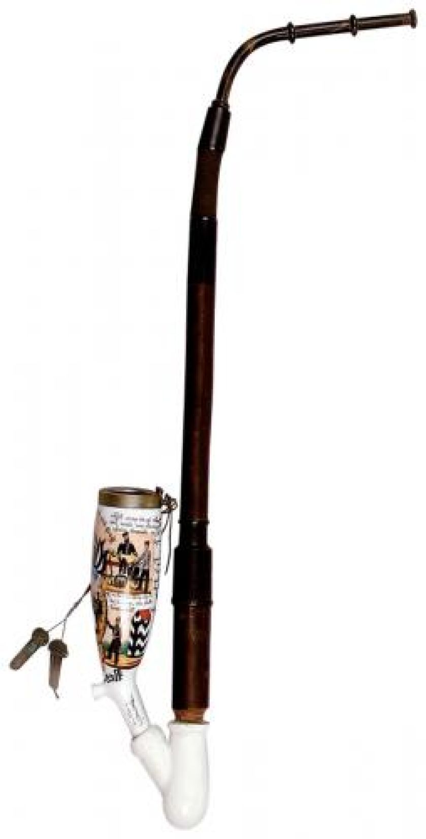 Porcelanowa fajka rezerwistów typu tureckiego, Polska, koniec XIX w., cw 1000 zł, OSTOYA