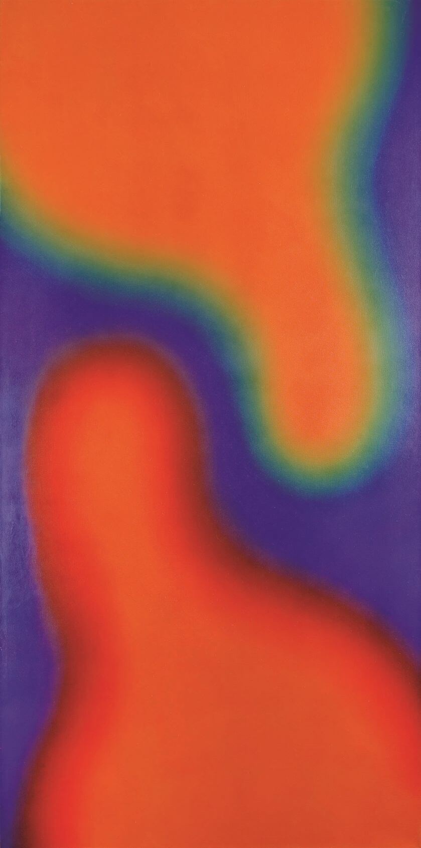 M 15 , olej na płótnie, 1970 r. Wojciech Fangor – sztuka optyczna