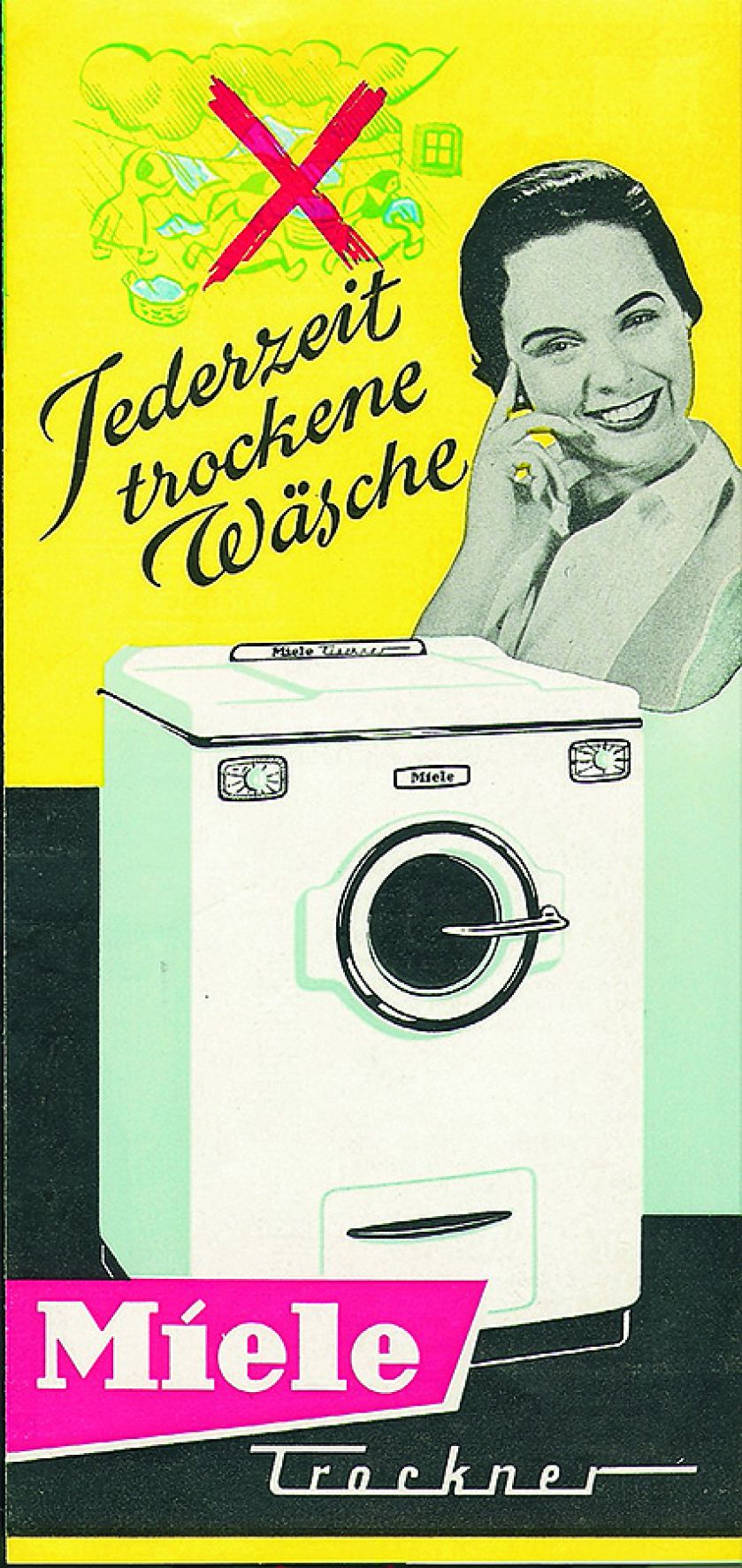 Reklama pralek Miele, Niemcy, II poł. XX w.
