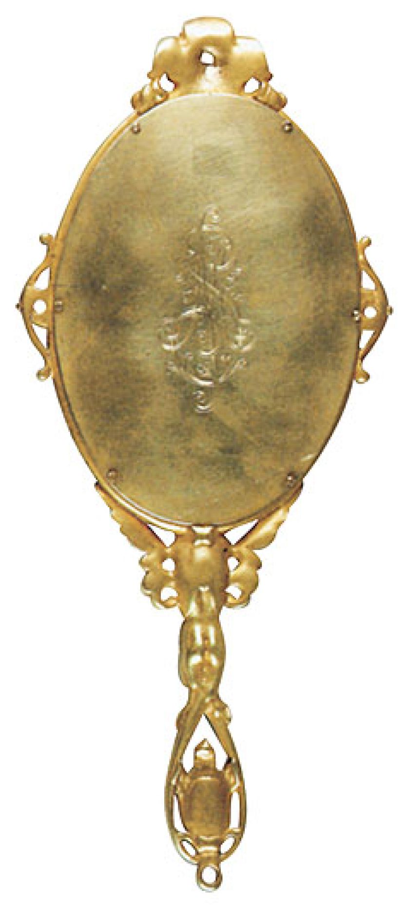 Zrobione ręcznie lusterko z przełomu XIX/XX w., Europa Zachodnia, Rempex