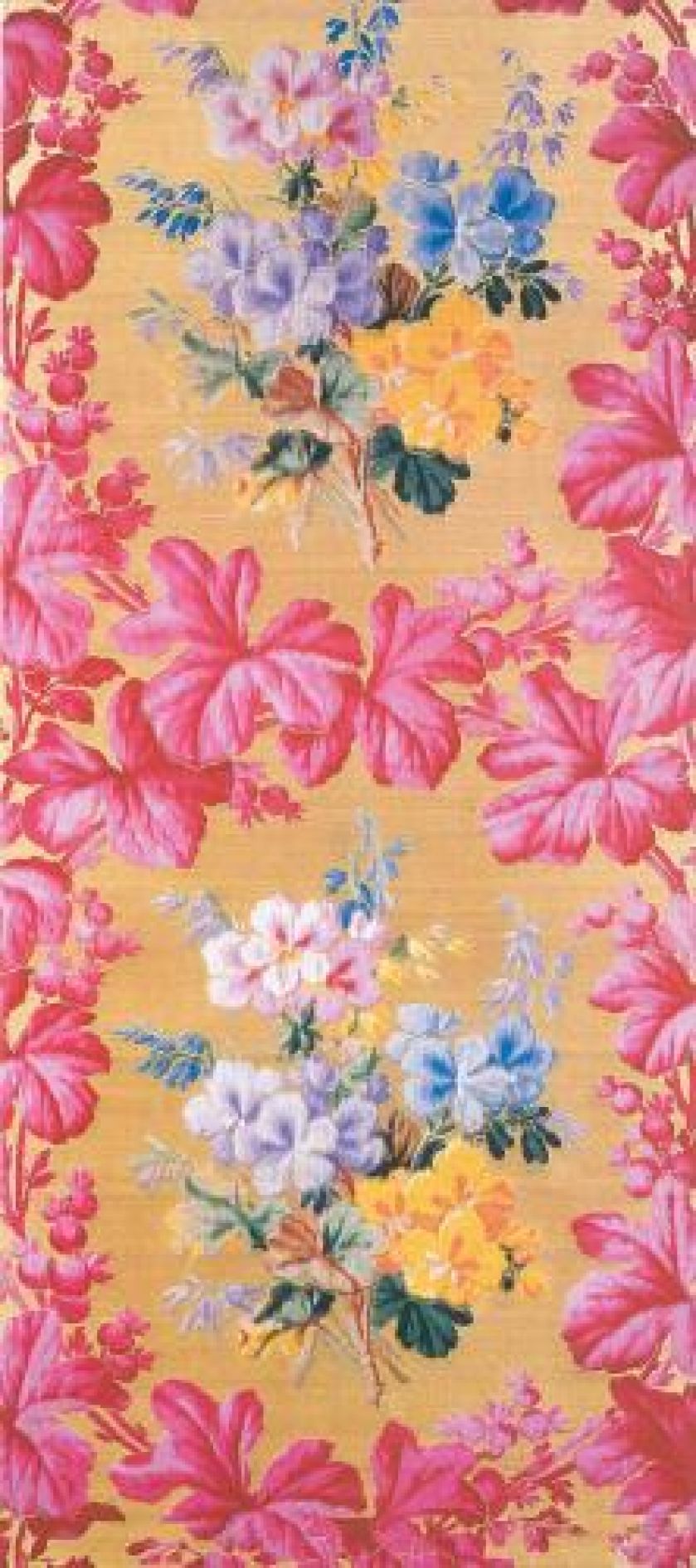 Lyon, manufaktura Ronze, brokatela z jedwabiu i lnu, 1867 rok. Musee des Tissus