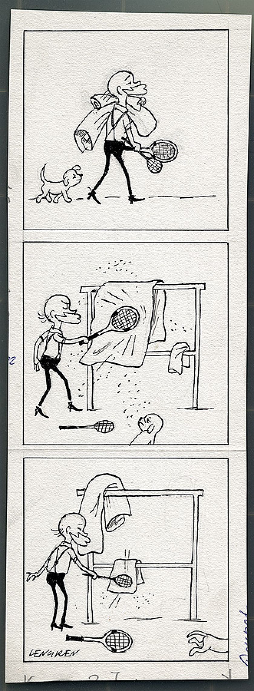 Oryginalne plansze serii rysunkowej o Profesorze Filutku, publikowane przez tygodnik Przekrój w latach 1946-2003.