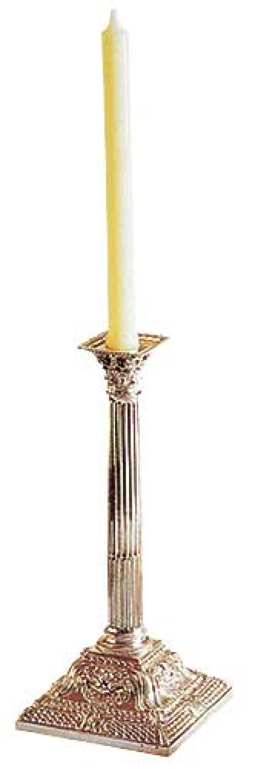 Klasycystyczny lichtarz z trzonem w kształcie kolumny, 1763 r.