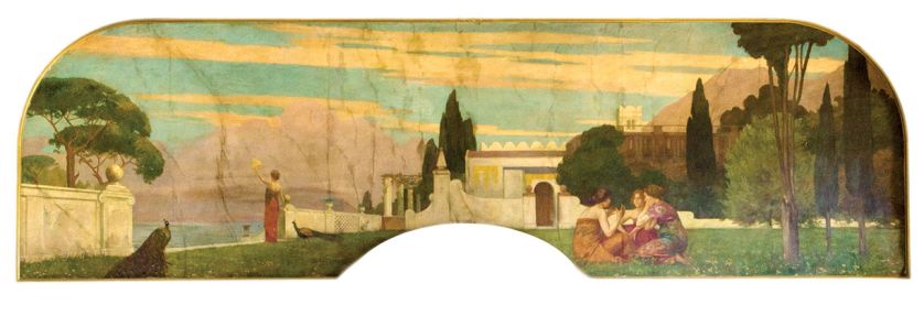 Samuel Hirszenberg, Pejzaż ze sceną rodzajową.