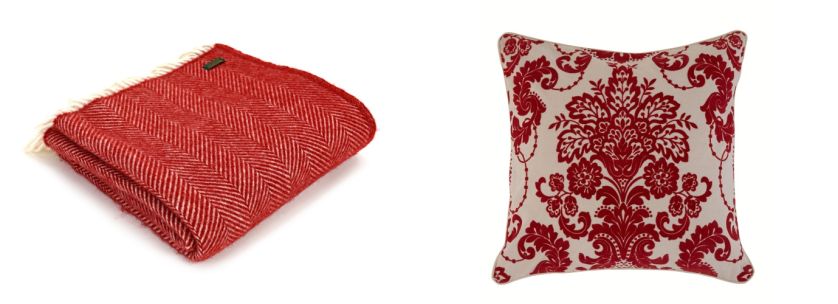 Dobre zestawienie: czerwień i biel we wnętrzu