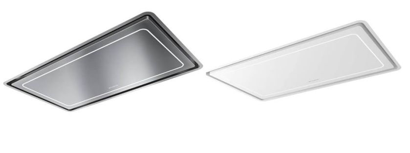 Okap do zabudowy sufitowej HIGH-LIGHT, FABER. Do wyboru model ze stali nierdzewnej lub biały, matowy.