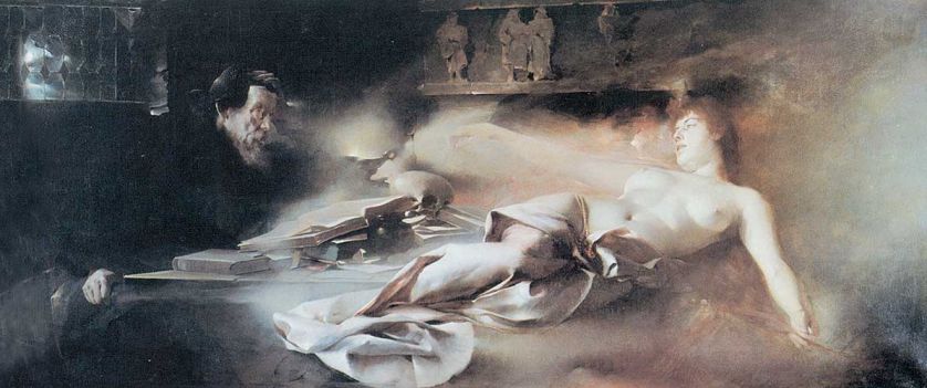 Franciszek Żmurko Widzenie Fausta , 1890 r., kolekcja prywatna.