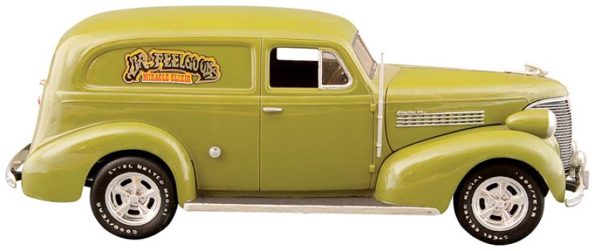 Chevrolet sedan dlivery, 1939 r. Pan samochód i samochodziki