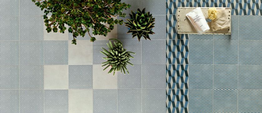 Betonowe płytki z koronkami