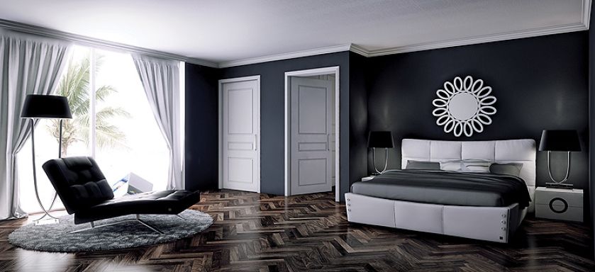 Łóżko Modern, ok. 4499 zł, Miotto. Sypialnia pełna kwiatów