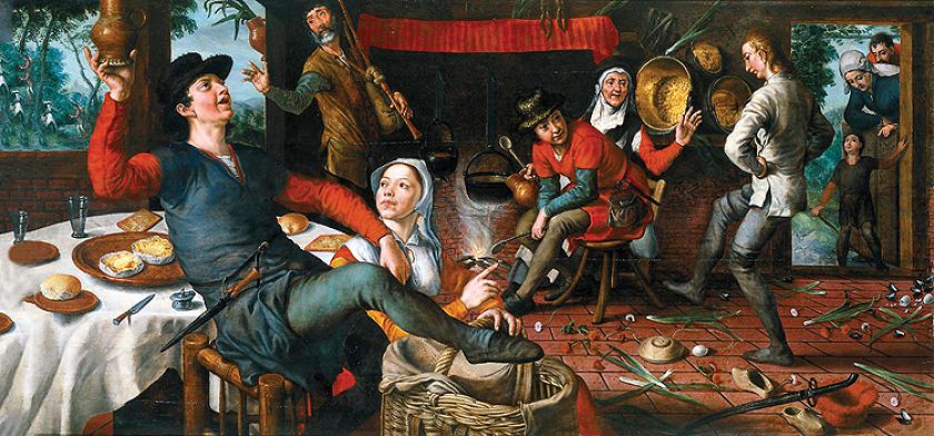 Taniec z jajkami , Pieter Aertsen, 1557 r.