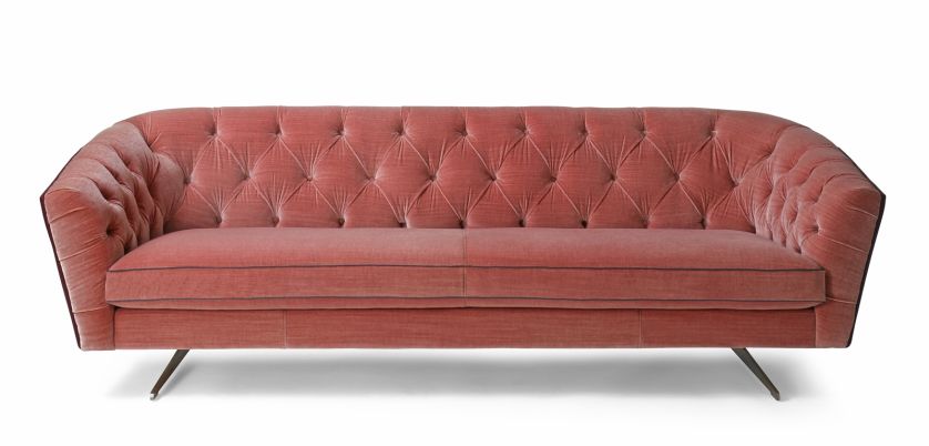 Sofa w kolorze koralowym, New Kap, BORZALINO