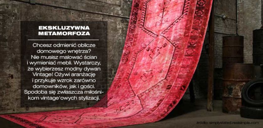 Podłoga w stylu vintage, dywany do każdego wnętrza