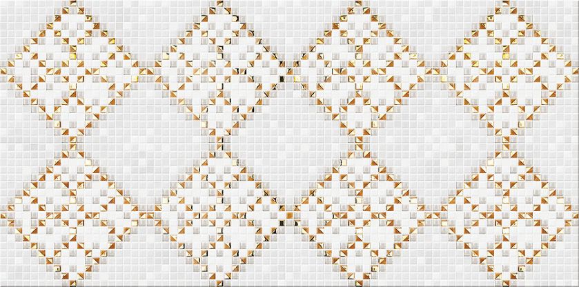 Złota mozaika w łazience