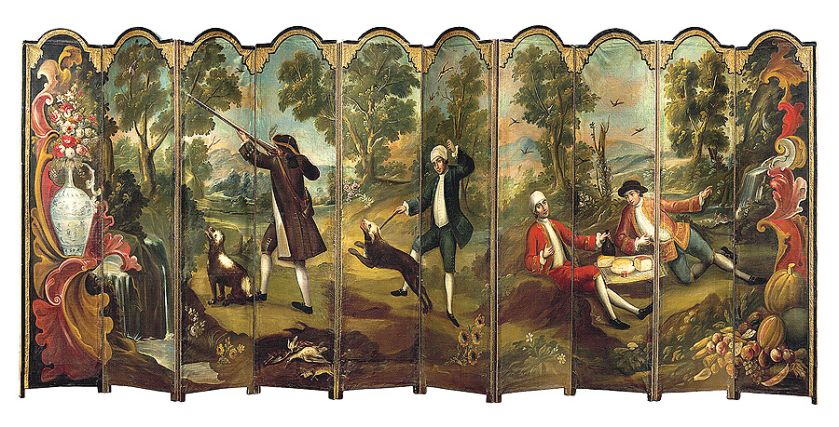 Ze scenkami rodzajowymi, XVIII w., Ameryka Środkowa