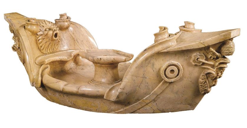 Marmurowy model fontanny della Barcaccia, XIX w.